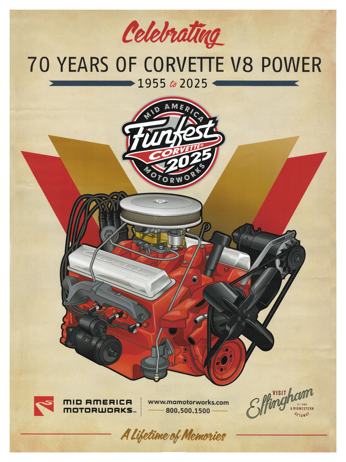 Corvette Funfest 2025 Poster