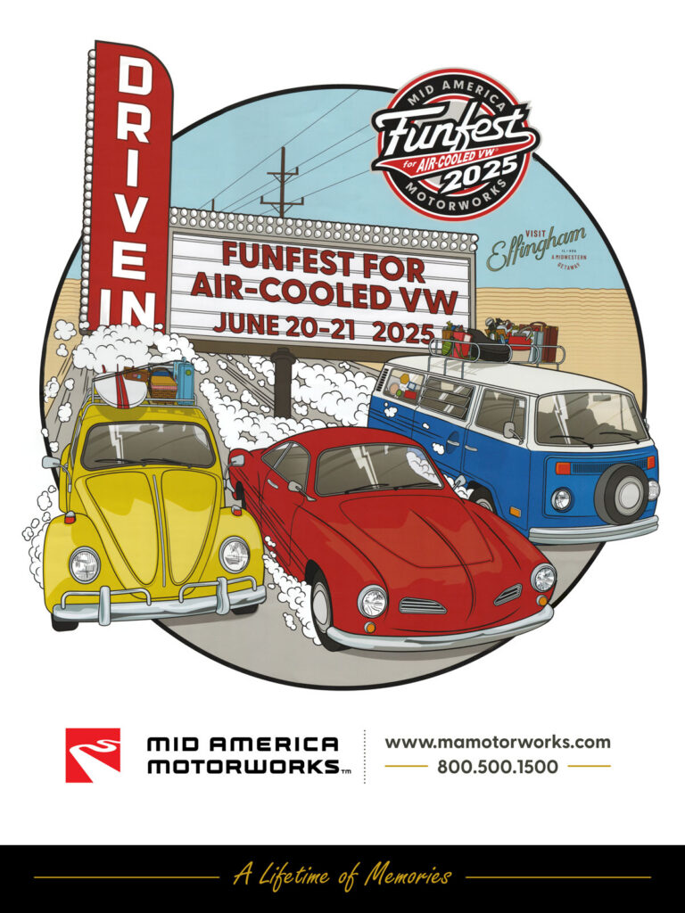 Funfest for Air-Cooled VW 2025 poster
